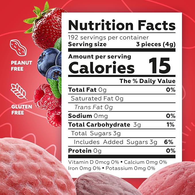 Razzles Candy Gum - 1.7LB Bag of Original Fruit-Flavored Bubble Gum - Vending Machine Refill Bulk Chewing Gum for Kids & Adults