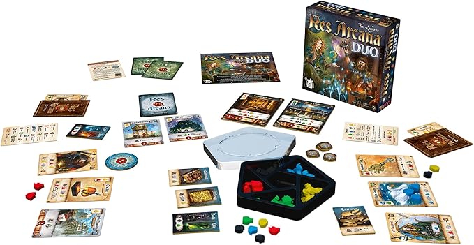 Res Arcana Duo Board Game - Strategic Two-Player Duel! Expandable Game System, Fantasy Adventure Game for Kids & Adults, Ages 14+, 2 Players, 20 Min Playtime, Made by Sand Castle Games