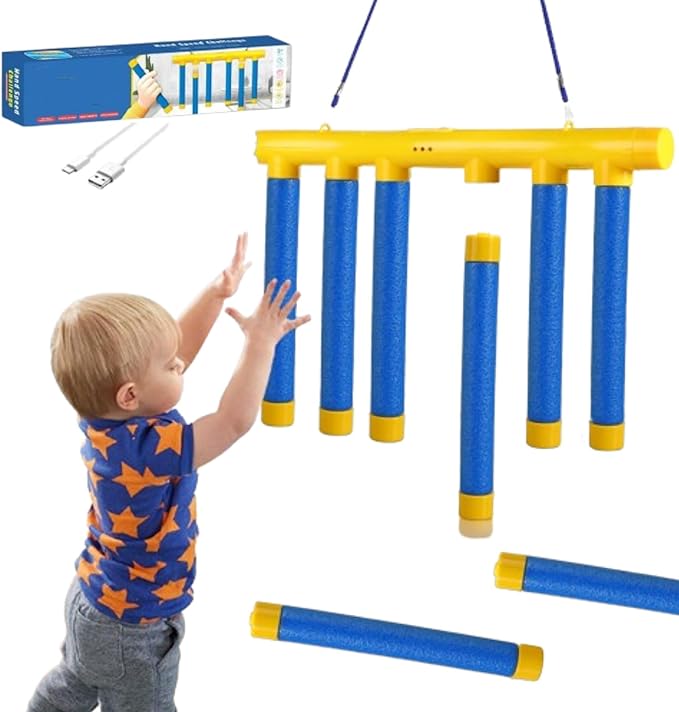 Upgrade Reflex Stick Game, Reflex Challenge Game, Hand Eye Coordination Training Toy, Drop Stick Hand Speed Challenge, Catching Sticks Games, Adjustable Speed Catching Sticks Games