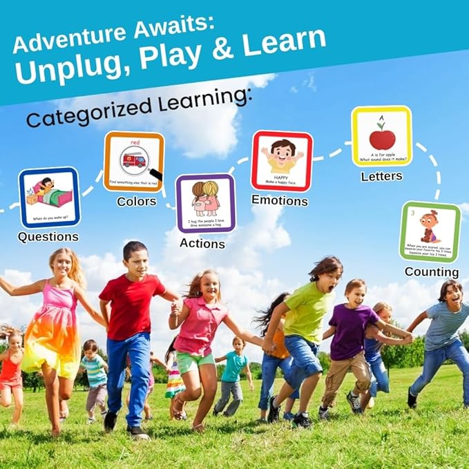 Thought-spot Play and Learn Cube roll Play Game for Toddlers 1st Learning Game Teaches Colors and Numbers Emotions Language roll Cube Pick Card and Have Fun Games