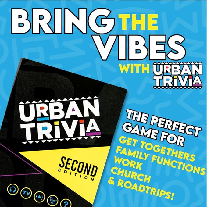 Urban Trivia Card Game - Black Culture, TV, Movies, Music, Sports & Growing Up Black