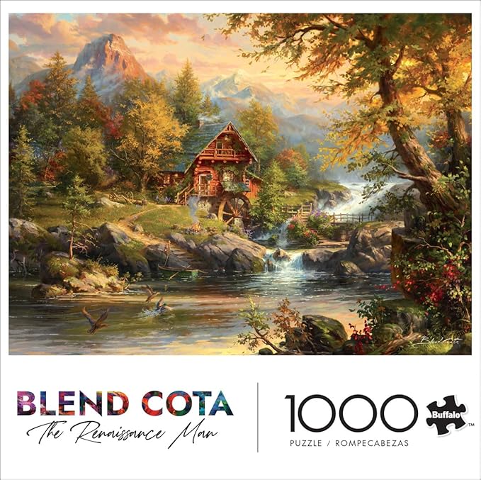 Buffalo Games - Blend COTA - Summer Cabin - 1000 Piece Jigsaw Puzzle for Adults - Challenging Puzzle Perfect for Game Nights - Finished Size is 26.75 x 19.75