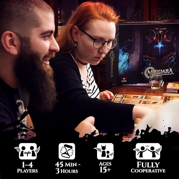 Unintentional Malum: Act 1 (v.1.2) - Fully Cooperative Fantasy Board Game for Friends & Family - Includes 400 Unique Illustrations, 60+ Encounters & More - Dungeon Crawler Game (1-4 Players)