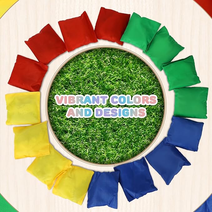 TOY Life Bean Bags Toss Carnival Game, Cornhole, Outdoor Toys for Kids Ages 4-8, Backyard Game Sports & Outdoor Play, Outside Toys for Ages 5-7, Family Lawn Yard Games Birthday Party, Gift for Boys