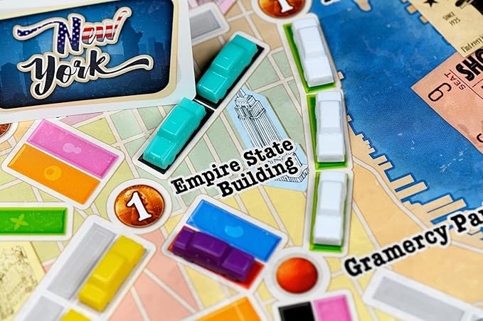 Ticket to Ride New York Board Game - Train Route-Building Strategy Game, Fun Family Game for Kids & Adults, Ages 8+, 2-4 Players, 10-15 Minute Playtime, Made by Days of Wonder