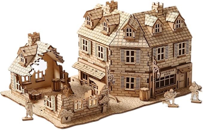 3D Wooden Puzzles War Zone 1942: Lane Warfare Model Kits, Brainteaser and Puzzle for Christmas/Birthday,Gifts for Adults and Teens to Build Combination