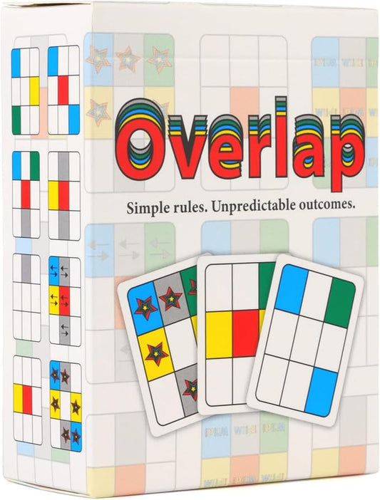 Overlap A Deceptively Simple Strategy Game - Mensa Award Winning Card Game - 2 Player Game or Up to 8 Players - Card Games for Adults and Families
