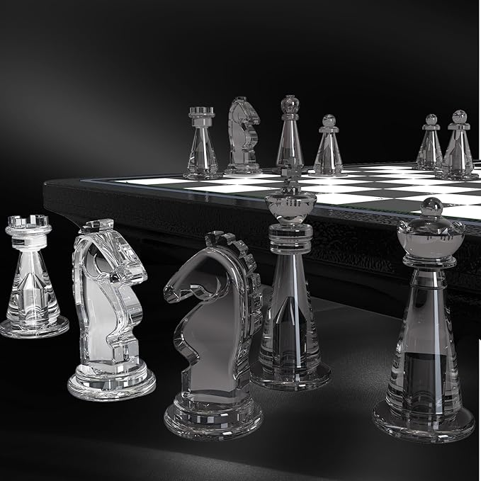Electronic Chess Set, Electronic Chess Board Game, Computer Chess Game, Chess Set Board Game, Electronic Chess Set Game, Chess Sets Games Lovers, for Beginners Great Partner for Play and Practice
