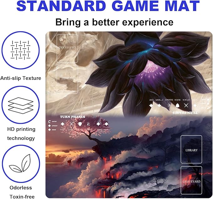 MTG Playmat Table Mats Size 60X60 cm Mousepad Compatible for MTG RPG CCG Trading Card Game Play mats Original Play Mat Art Designs & Accessories…