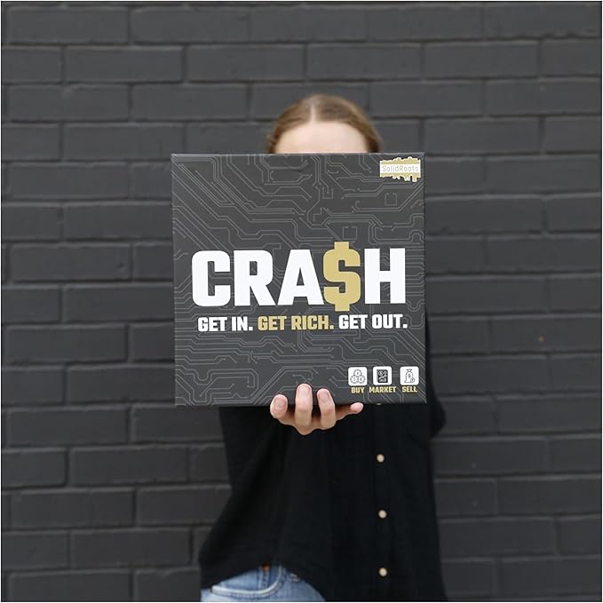 Spin Master Games, SolidRoots Crash, The Crypto Currency Family Strategy Game from The Makers of Mind The Gap, Family Games for Game Night, Ages 14+