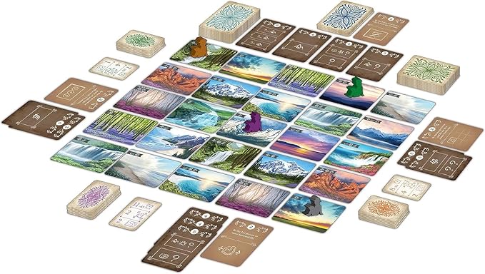 Sunset Over Water Card Game – A Picturesque Game of Painting Landscapes and Exploring Nature by Pencil First Games for 1-4 Players