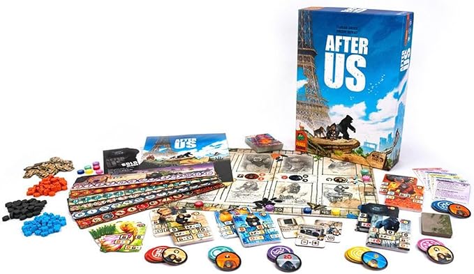 After Us Board Game by Pandasaurus Games - Evolutionary Strategy Game in a Post-Human World, Ages 13+, 1-6 Players, 40-60 Minute Playtime, Made by Pandasaurus Games