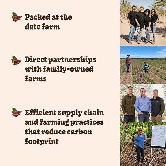 Realsy Peanut Butter Chocolate Filled Medjool Dates, Organic Dates with No Sugar Added, Gluten-Free, Vegan, Good Source of Fiber, Low Glycemic Index, All Natural Healthy Snack, (10 Pack)