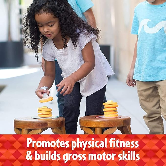 Educational Insights Pancake Pile-Up, Sequence Relay Board Game for Preschoolers, For 2-4 Players, Easter Basket Stuffers for Kids, Gift for Kids Ages 4+