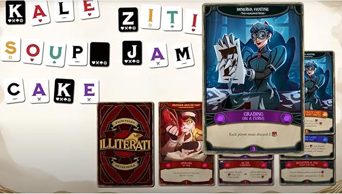 Gap Closer Games | Illiterati | Cooperative Board Game | Word Family Game | 1 to 5 Players | Ages 7+ | 30 Minutes