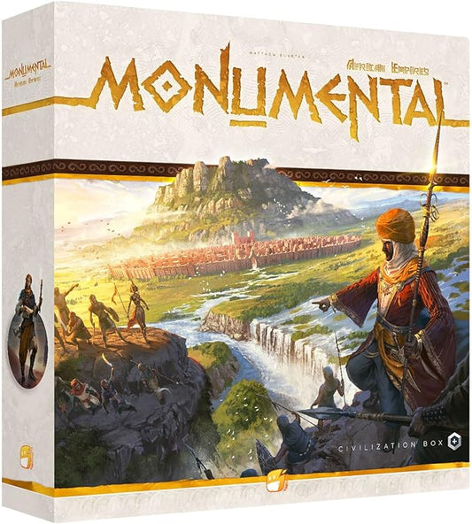 Monumental African Empires Expansion - Civilization & Deckbuilding Board Game, Ages 10+, 1-5 Players, 90-120 Min