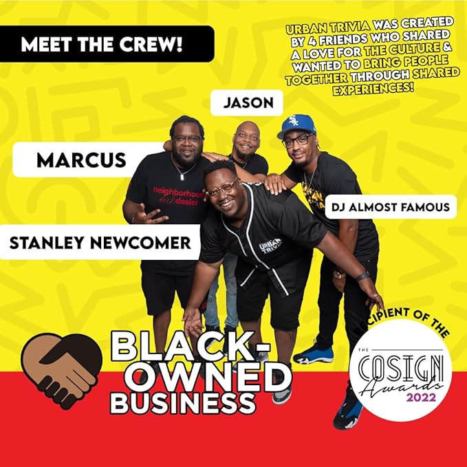 Urban Trivia Card Game - Black Culture, TV, Movies, Music, Sports & Growing Up Black