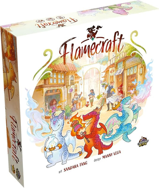 Flamecraft Board Game - Ignite The Ultimate Fantasy Adventure ! Strategy Game, Fun Family Game for Kids and Adults, Ages 10+, 1-5 Players, 60 Minute Playtime, Made by Lucky Duck Games