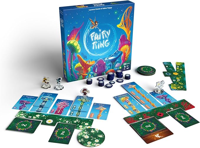 Fairy Ring Board Game - Enchanting Drafting & Movement Strategy Game, Immersive Fairy Village Building Game for Kids & Adults, Ages 8+, 2-4 Players, 40 Min Playtime, Made by Repos Production