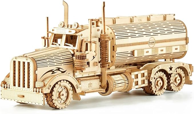 bennama 3D Wooden Puzzles Truck Model Kits, Brainteaser and Puzzle for Christmas/Birthday,Gifts for Adults and Teens to Build Combination