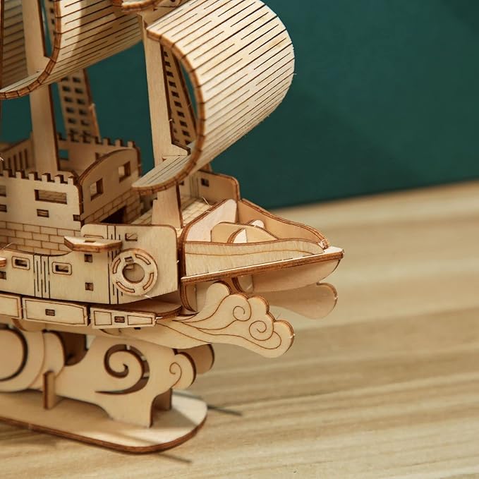 3D Wooden Puzzles Ocean - Sailboat Model Kits, Brainteaser and Puzzle for Christmas/Birthday,Gifts for Adults and Teens to Build Combination