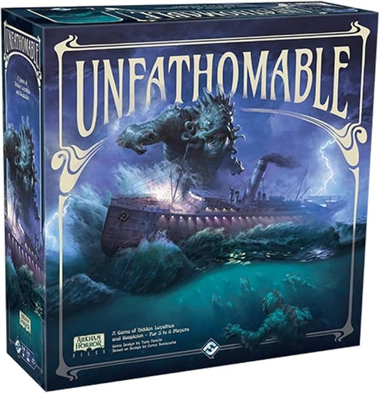 Unfathomable | Strategy Game for Teens and Adults | Arkham Horror | Hidden Traitor Board Game | Ages 14+ | 3-6 Players | Average Playtime 120-240 Minutes | Made by Fantasy Flight Games
