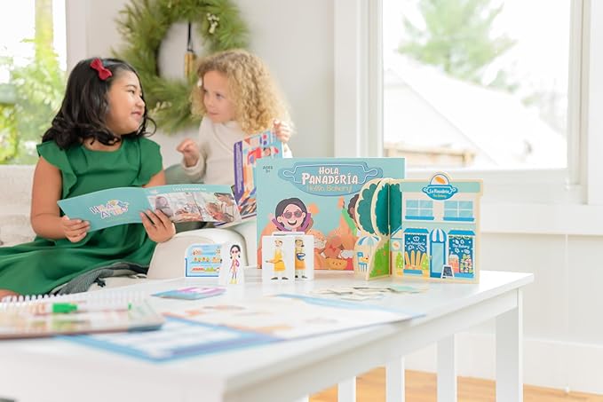 Hello, Bakery! - ¡Hola, Panadería! Includes Bilingual Book, Cards, Dry Erase Activity Book, Marker, and More | Interactive Learning Activities Spanish and English Educational Resources for Kids 3+