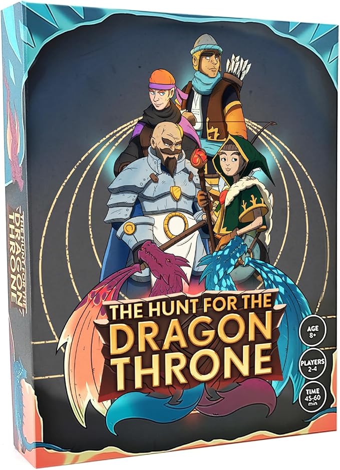 The Hunt for The Dragon Throne - Board Game for Kids Ages 8+, 2 to 4 Players - 45-60 Minutes Playing Time - Interactive Games for Boys and Girls - Fun Board Games for Family Nights & Game Events