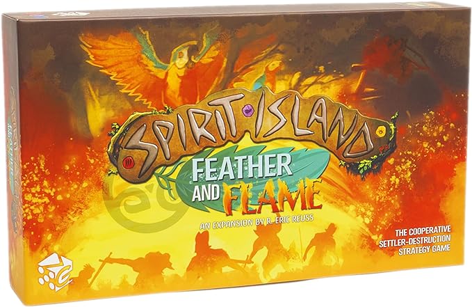 Greater Than Games | Spirit Island: Feather & Flame | Cooperative Strategy Board Game Expansion | 1 to 4 Players | 90+ Minutes | Ages 14+