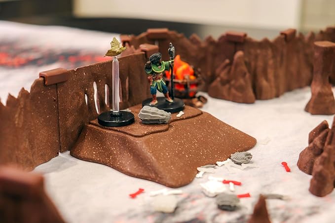 Dragon's Lair Adventure Set - Mini Dungeon Castle Cavern DND Terrain for Tabletop RPGs, Dungeons & Dragons, Pathfinder, War Gaming, and More! - by DCD (123+pcs, 4sqft)