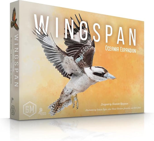 Stonemaier Games: Wingspan Oceania Expansion | Add to Wingspan (Base Game) | includes New Player Mats, Food, and Egg Color | 95 Unique New Birds | Cooperative Mode | 1-5 Players, 70 Mins, Ages 14+