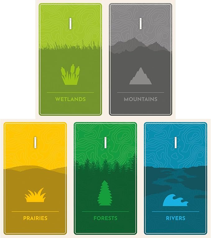 AEG & Flatout Games | Cascadia:Rolling Rivers Roll & Write Puzzly Dice Game | Explore The Pacific Northwest, Build Ecosystems | Ages 10+ | 1-4 Players