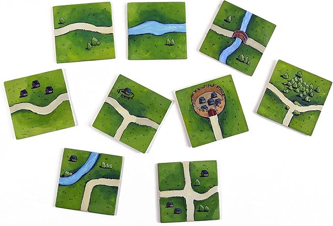 Apostrophe Games Square Board Game Tiles – 84Pcs Large Game Board Pieces Blank Game Board Chits, Same Size as Carcassonne– Create Your Own Custom Tiles