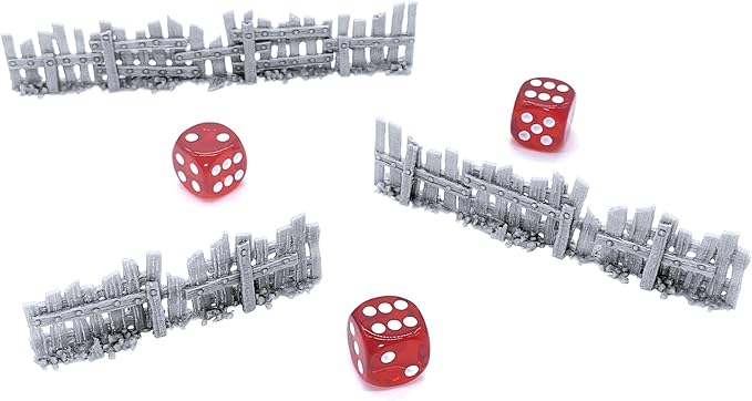Ye Old Fence - DND Terrain Compatible with Dungeons and Dragons, 28mm Miniature Wargaming, Tabletop RPGs, Wargame Scenery