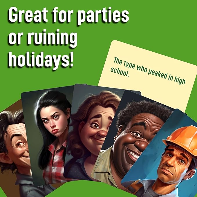 Typecast – Profiling with a Punchline – The Hilariously Edgy Adult Party Game of Stereotypes & Social Judgment