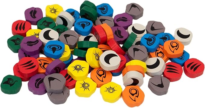 Greater Than Games | Spirit Island: Premium Token Pack 2 | Cooperative Strategy Board Game Accessory | Premium Component Upgrade