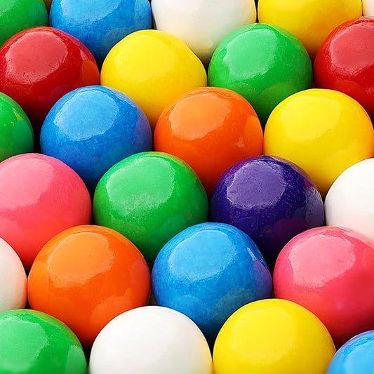 Gumballs for Gumball Machine - 1 Inch Large Gumballs - Assorted Fruit Flavored Bubble Gum for Kids - Sweet Gum Balls in Bulk 3.8 Lb