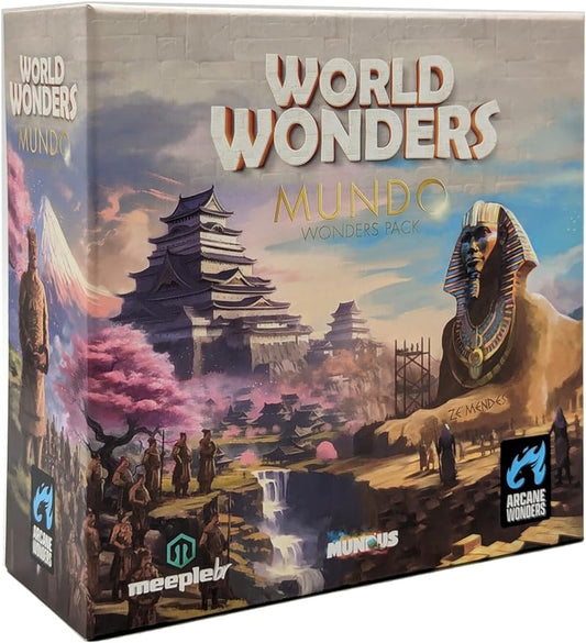 World Wonders Mundo Expansion, Strategy Board Game, for 1 to 5 Players and Ages 14+, Arcane Wonders
