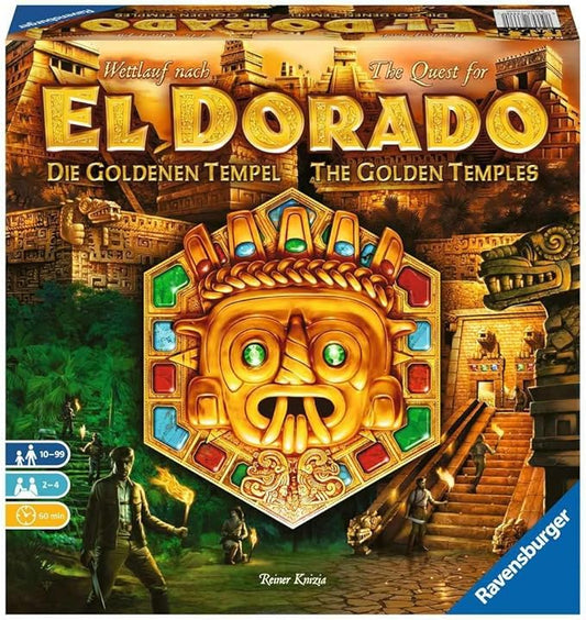 Ravensburger The Quest for El Dorado: The Golden Temples Adventure Family Game for Ages 10 & Up