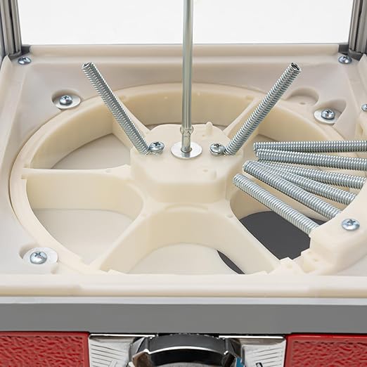 Gumball Vending Machine, Big Bubble Candy Dispenser, 1.77in, 25 Cent Coin, Red