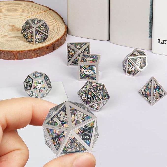 Dragon dice Set (Metallic Colorful)
