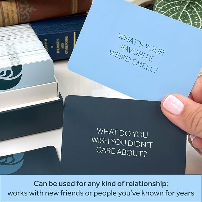 Boredwalk Delve Deck Conversation Cards for Couples, Adults, Family and Friends - Question Cards Therapy Game for Adults - Icebreaker Game - First Date Card Game