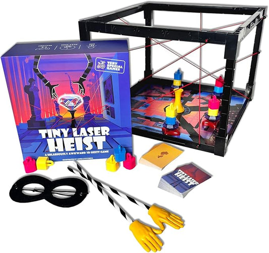 Tiny Laser Heist – Hilarious 3D Heist Game, Outsmart & Negotiate for The Loot, Fun Cooperative Board Game for Ages 12+, Perfect for Game Nights & Parties, 3-6 Players