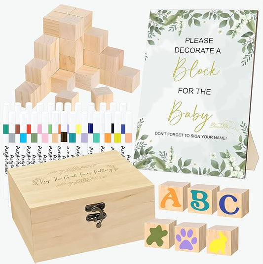 78 PCS Fun Baby Shower Games Sign Kit,Unique Baby Shower Ideas,Funniest Baby Shower Games Ever ,A Game Where You Can Draw to Your Heart's Content,Suitable for Baby Shower Games Boy and Girls