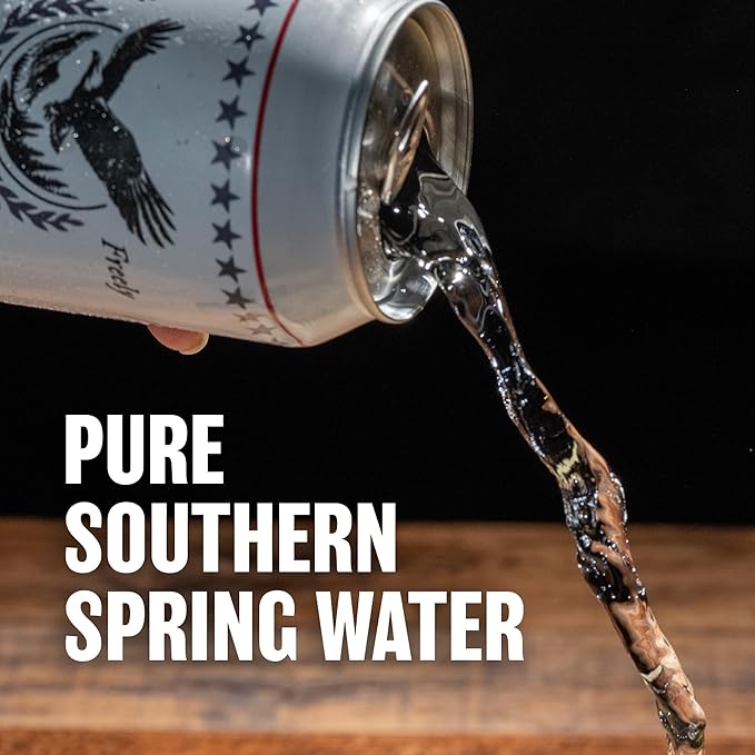 Free Bird, Southern Spring Water, 12-Pack (19.2oz Tallboy Cans) – Crisp & Clean Blue Ridge Mountain Water, Naturally Sourced