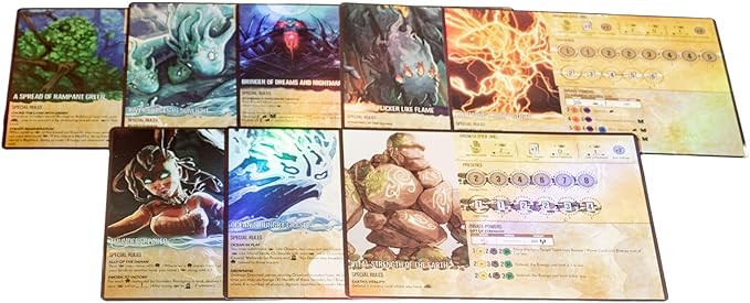 Greater Than Games | Spirit Island: Base Game - Foil Panels | Cooperative Strategy Board Game Accessory | Premium Component Upgrade