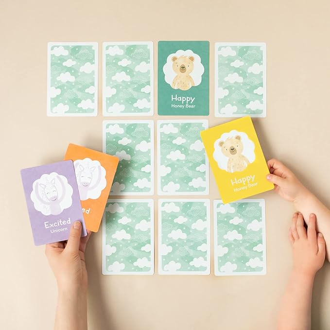 Slumberkins Creatures Full of Feelings Therapy Game for Kids | Teach Emotions & Empathy | Social Emotional Development | 54 Feelings Flash Cards for Home Or Class