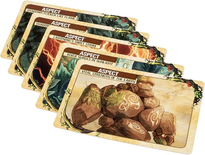 Greater Than Games | Spirit Island: Feather & Flame - Foil Panels | Cooperative Strategy Board Game Accessory | Premium Component Upgrade