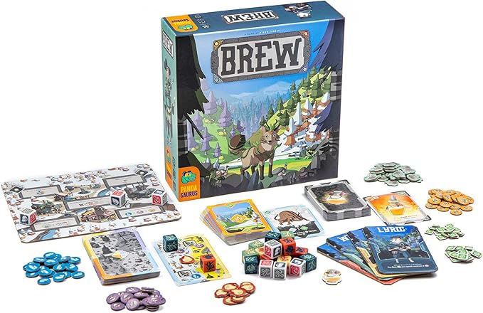 Brew Board Game - Craft Magic and Restore Balance in a Mystical Enchanted Forest! Fun Strategy Game for Kids and Adults, Ages 10+, 2-4 Players, 45-90 Minute Playtime, Made by Pandasaurus Games