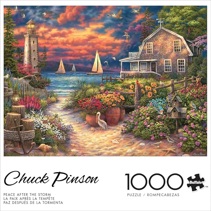 Buffalo Games - Chuck Pinson - Peace After The Storm - 1000 Piece Jigsaw Puzzle for Adults - Challenging Puzzle Perfect for Game Nights - Finished Size is 26.75 x 19.75